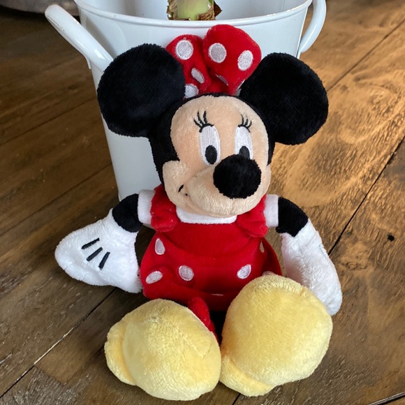 MINNIE MOUSE 9 inch Plush Red polka dots - Picture 1 of 8